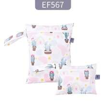 2PCS Dinosaur Print Mini Baby Diaper Nappy Bag Waterproof Storage Bag Baby Shower Family Decorations Gifts