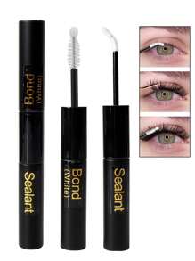 1pc 6ml Eyelash Glue And Sealant, Super Strong Hold Up To 72 Hours, Suitable For Individual Lashes, DIY Eyelash Extension Aftercare Sealant, Suitable For Sensitive Skin, DIY False Lashes Tool Kit (Clear Glue + Clear Sealant), Eyelash Adhesive - 白色 - 查看 10