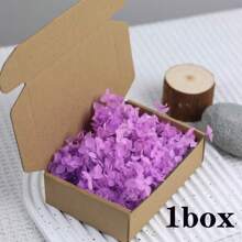 1 caja de pétalos de flores de hortensia, pétalos de flores naturales secas de colores para manualidades, boda, fiesta, Día de San Valentín, cesta de la niña de las flores, noche romántica, decoración de propuesta, decoración del hogar - Multicolor1 - Ver 6