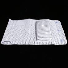 Full Body PVC Bath Mat Non-Slip Cushion SPA Head Neck Back Support Rest Pillow Bathroom Decor Summer Back To School - White - View 8