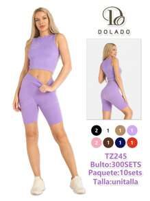 WOMEN'S SPORTS SET - Coffee Brown - View 1