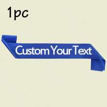1/2/5/10/20/40 pezzi Nastro di raso personalizzato con testo, fascia con citazione personalizzata, fascia di compleanno personalizzabile, fascia per addio al nubilato/celibato personalizzabile, lunghezza: 160cm/63in, larghezza: 9,5cm/3,74in, 6 stili: nastro rosa/nero/bianco/blu/oro/viola, fascia "Bride To Be", adatta per lui/lei, multifunzionale, decorativa, riutilizzabile, traspirante, adorabile, di alta qualità, carina, colorata, moderna, morbida, personalizzata, unica, regalo ideale per lui/lei