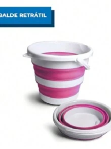 3L Magic Folding Flexible Retractable Bucket - Rosa - View 1