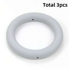 3/8 pièces Perles en silicone en forme d'anneau, perles en silicone DIY, convient pour faire des bijoux, des pendentifs de collier et des ornements - Bague perles en silicone - Voir 9