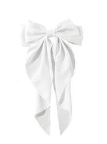 4 Stück/1 Stück Damen Schwarz, Weiß, Khaki, Weinrot Satin Seide große Schleife Haarclips, modische vielseitige hochwertige elegante einfarbige Haaraccessoires, geeignet für täglichen Ausgang, Lässig, Party, Pendeln, Urlaub, Haarbun, Gesichtswäsche, Make-up, Outfit-Matching Haarklammern, Haarspangen, Schulsachen, College, Winteroutfit für Frauen, Schleifen, Süß, Weihnachtsoutfit für Frauen, Silvester Glamour