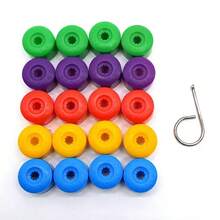 17mm Universal Car Wheel Hub Covers Anti-Rust Caps Auto Hub Tire Screw Cap Nut Bolt Dust Proof Protector Car Accessories 20Pcs - Colorful - View 1