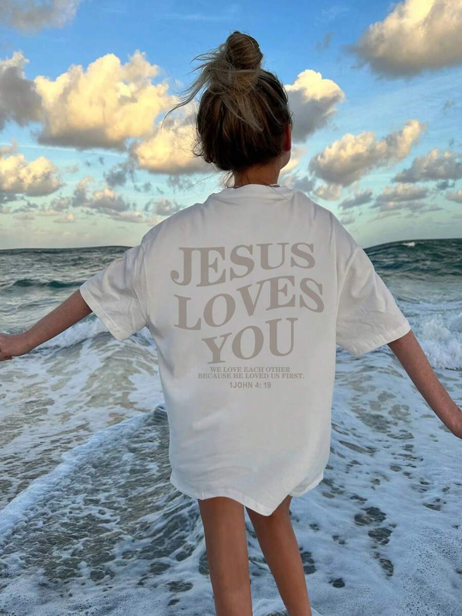 1pc Casual Printed Round Neck Short Sleeve T-Shirt, Suitable For Girls And Children, Summer Student Teenager Children's Clothing Tops - The Magical Moment T-Shirt Will Fill Each Day Of The Kids With Special Memories! Children's Wear, Girls' Graphic Tee, Summer Top, Teen Clothing - White - View 1