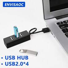 4 Port USB HUB Extender USB 2.0 Hub Adapter Multi 4 In1 Hub USB On Off Portable Splitter Adapter For Computer Laptop Phone Flash Disk, Mouse, Card Readers, Keyboards, Gaming Devices, Mp3 Players, HDD, Etc.PC, Pro, Mini, IMac, Surface Pro Cellphone OTG Adapter, Printer, Camera, USB Fan Or Any Other USB Peripherals. And More