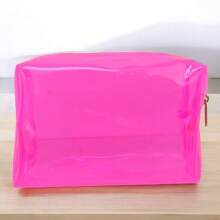 Estojo Necessaire Organizador Cosmético Make Maquiagem Feminino Transparente Colorido