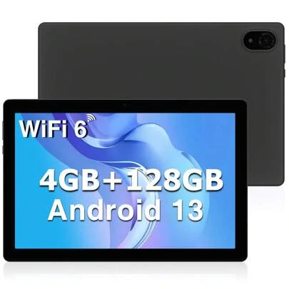 DOOGEE U10 10.1 Inch Tablet, Android 13 Tablet With 4GB RAM 128GB ROM/1TB Expand, WiFi 6 Android Tablet With 5060mAh, GPS, TÜV Low Bluelight, 8MP Dual Camera, OTG