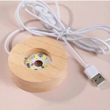 6CM NIGHT LIGHT BALL WITH USB CABLE - Astronaut With Escalera - View 4