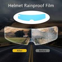 6 Película De Lente Casco Moto Película Impermeable+antivaho,Juego de Película Antiniebla para Casco de MotocicletaJuego de Película Parasol para Lluvia Y Niebla para Casco de Motocicleta Interior Exterior Alta Transparencia Univer