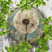 1pc Vintage Dandelion Art Iron Printed Sign - Rustic Metal Wall Decor, 8x8 Inch, 2D Printing, Durable Iron Wall Art Decoration Suitable For Retro Decor Wall Art, Wall Decor, Room Decor, Home Decor, Restaurant Decor, Bar Decor, Cafe Decor, Garage Decor, Garden Decor, Indoor & Outdoor Decor, Great For Birthday, Anniversary, Valentine's Day, Christmas, Thanksgiving, Mother's Day And Father's Day. Classic, Decorative, Random Hole Placement