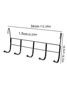 1 pieza Cesta de almacenamiento de cocina montada en la pared - Organizador de estantería multifuncional para verduras, ajo, cebollas - Estante de metal duradero - Adecuado para almacenamiento en cocinas y baños pequeños, sin batería requerida, hecho de otros materiales - Negro - Ver 11