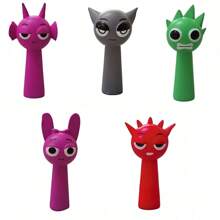 1/4/7/12 Pcs Cute Expression Doll Decorations, Versatile Multi-Color Multi-Functional Exquisite Ornaments, Action Figures, Suitable For Home Desktop Decor, Office Supplies, Party Decorations, Holiday Parties, Festival Gifts