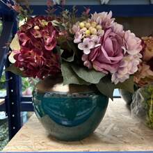 Gold Rim Luxury Jingdezhen Ceramic Flower Vase Decor, Modern Nordic New Chinese Style Living Room Tabletop Floral Vase