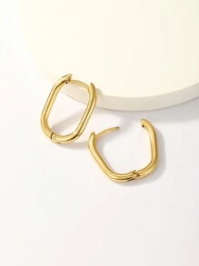 1 套镀金铜新娘珠宝耳环，女士结婚礼物 - 金黃色 - 查看 3