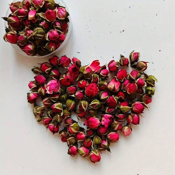 80g Phnom Penh Pink Rose Dried Flower Bedroom Living Room Decoration Handmade DIY Mobile Phone Shell Photo Frame Making Flower Materials Christmas Holiday Decoration