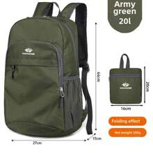 可折叠皮背包登山包超轻防水休闲运动轻便户外旅行背包大小可选皮包夏季夏包春假度假男士包包双肩包旅行必备大包春假步入春天沙滩包旅行包 - 彩色 - 查看 15