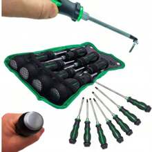 SET OF SCREWDRIVERS, SCREWDRIVERS FOR STRIKES WITH MAGNET, SCREWDRIVERS, SCREWDRIVERS , Set Of 7 Magnetic Screwdrivers - Multicolor - View 5