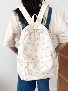 Rose Flower Classic Backpack, Large Capacity, Multi-Pocket, Practical Backpack Suitable For College, High School And Elementary School Students, Back To School - Multicolor - View 7