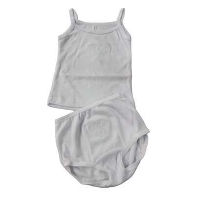 Ropa Interior Suave Para Niña 2 Piezas Pantaleta Y Camiseta, camisa y trusa interior para niña de 1 a 3 años