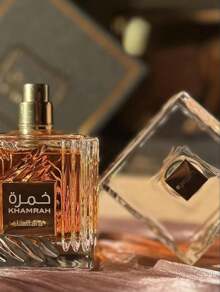 Lattafa Khamrah Eau De Parfum Spray Unisex 3.4 Oz Aromatic Sweet Spicy Scent - 銅色 - 查看 4