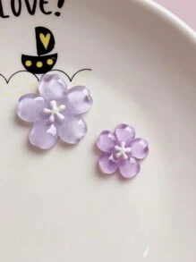 6 peças de ímãs de geladeira com padrão de flor de cristal transparente - 3D estéreo, opções multicoloridas (branco, rosa, roxo, etc.), ímãs fofos ideais para decoração de Páscoa, escritório, cozinha, quadro branco, armário de armazenamento, máquina de lavar louça, decoração de casa, presente de dia dos namorados