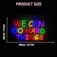 1PC Graffiti Lettering Neon Signs, Hanging Neon Signs, USB Interface, Adjustable LED Lights, Light Strip Design, Acrylic Backboard, Bar, Home, Holiday Decorations, Birthdays, Holiday Gifts