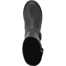 Women's Rain Boots With Buckles, Plastic Finish And Black Color, Mod. 1140384 - 黑色 - 查看 2