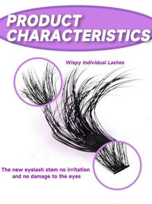 ELYCO 144pcs 3D Handmade Mink Lashes, Super Dense 100D Natural Fluffy Eyelashes, 10-16mm Mixed 10 Rows, 0.07mm Lightweight, Easy To Wear, Perfect Fit, Cartoon Lashes For DIY, Suitable For Parties, Gifts For Women