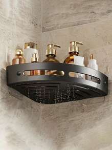 Corner Shower Caddy, PP Material Bathroom Storage Rack, Indoor Shower Shelves, Shower Wall Shampoo Holder, Kitchen & Bathroom Storage Box, Shower Basket, Space Saving Triangle Corner Shelf - Wall Mount Bathroom Shampoo, Body Wash And Cosmetic Organizer - Easy To Install, Anti-Slip Design, Bathroom Accessories