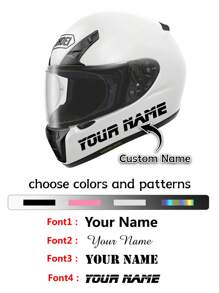 1 Pc Custom Sticker, Helmet Sticker, Motorcycle Sticker, For Helmets, Motorcycles And Other Smooth Surfaces, Furniture Custom Label Decoration For Home, Office, Commercial & Commercial Decoration & Gifts.,Multi-Functional,Adjustable,Durable,Anti-Mold,Ornamental,Adhesive,Reusable,Cute,Stylish,Adorable,High-Quality,Colorful,Custom,Unique,Personalized,Ideal Gifts For Him,Ideal Gifts For Her,Her,Boyfriend,Girlfriend,Dad,Mom,Family,Friends,Son,Daughter,Kids,For Anniversaries,For Birthdays,For Housewarming,For Graduation,Kitchen,Dining Room,Bedroom,Office,Living Room,Home,Garden,Tea Room,Back To School Supplies - Multicolor - View 1