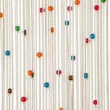 79 Inch Macrame Curtain Wall Hanging Tapestry With Beads Hand Woven Room Doorway Divider Bohemia Room Hanging Decoration Wedding Gift For Bedroom Living Room Bedroom Privacy Decor - Beige with Rainbow Beads - 查看 6