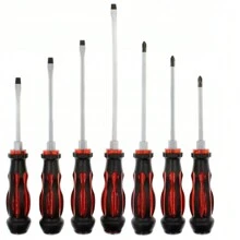 SET OF SCREWDRIVERS, SCREWDRIVERS FOR STRIKES WITH MAGNET, SCREWDRIVERS, SCREWDRIVERS , Set Of 7 Magnetic Screwdrivers - Multicolor - View 4