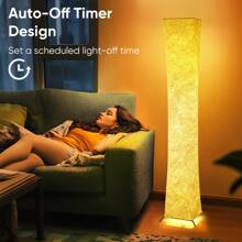 50 Inch Simple Design Modern Soft Light Floor Lamp 3 Color Lighting Remote Control, LED Lamp With Tyvek Fabric Shade,Brightness Adjustable For Living Room Bedroom Game Room - XNY-3C - View 8