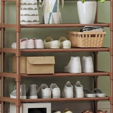 现代简约独立式衣帽架，衣服帽子鞋子收纳架，适用于客厅卧室 - 彩色 - 查看 5