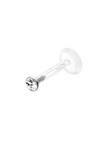 BESTEEL 1 pieza Pendiente de cartílago de hélix frontal, trágus de 16G con rosca interna, anillo Monroe para el labio de 8MM, joyería de piercing corporal