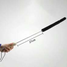 Cepillo de limpieza de radiador de 70cm/75cm, largo, delgado, plegable, cepillo de limpieza multiusos para lavadora - Negro - Ver 6