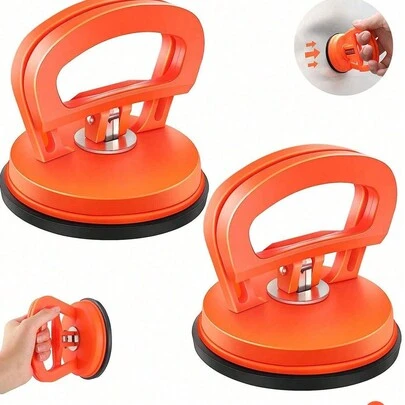 凹痕拉拔器，汽车凹痕去除器拉拔器，2 件装汽车凹痕拉拔器套件手柄升降器，强力汽车凹痕去除器，吸盘凹痕拉拔器和免漆凹痕修复套件，适用于车身凹痕、玻璃和瓷砖