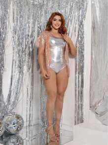 Carnival Sequin Kimono *ONE SIZE* - Rose - View 4