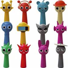1/4/7/12 Pcs Cute Expression Doll Decorations, Versatile Multi-Color Multi-Functional Exquisite Ornaments, Action Figures, Suitable For Home Desktop Decor, Office Supplies, Party Decorations, Holiday Parties, Festival Gifts