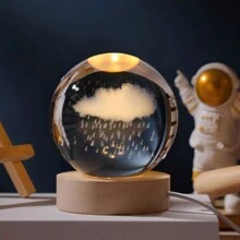 6CM NIGHT LIGHT BALL WITH USB CABLE - NUBE DE LLUVIA - View 1