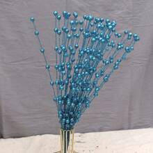 Christmas Berries Artificial Flowers Foam Golden Sliver Glitter Bouquet Home Christmas Wedding Decor Wreath Crafts Wholesale