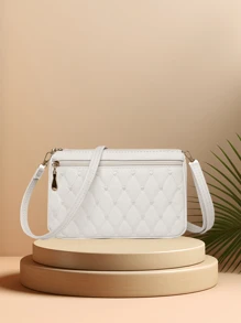 1 túi xách nữ Lingge Love Style, Túi đeo vai thời trang, dễ thương và tươi mới, Túi đeo chéo màu đen, Túi máy ảnh thời trang và đơn giản, Tay nghề thủ công tinh tế, Nhiều lớp, dung lượng lớn, Đựng đồ trang điểm, Son môi, Ví đựng tiền xu, Dây đeo vai có thể điều chỉnh để tự làm, Túi điện thoại thời trang thường ngày, Túi xách dễ thương, Túi đeo vai vuông nhỏ, Túi có dây kéo bằng da PU, Đa năng để sử dụng hàng ngày, Trợ thủ đắc lực khi đi du lịch, Quà tặng ngày lễ, Nhiều màu sắc để lựa chọn - Nhiều màu - Xem 14