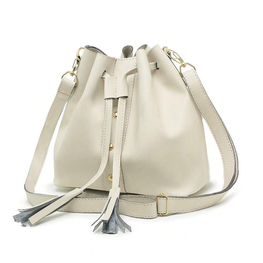Women's Crossbody Bag With Regular Strap - trắng - Xem 1