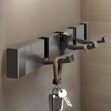 Drilled Invisible Hooks That Can Be Hung On The Wall Of The Bathroom. It Can Also Be Used As A Hanger After Entering The Door, Suitable For Placing On The Entrance Porch, And Can Also Be Used As A Folding Coat Hook In The Bedroom.