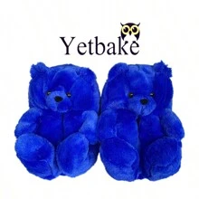 Waterproof And Thick-Soled Bear For Women Slippers And Plush Cotton Shoes Footwear Walking Comfort Slippers Girl Walking Shoes Flipflop Tsinelas