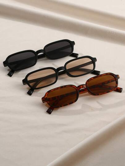 Set de 3 ochelari de soare pentru femei, cu ramă pătrată, culoare neagră și carapace de broască țestoasă, ochelari la modă potriviți pentru camping, petrecere, fotografiere, cadou de Ziua Îndrăgostiților pentru vacanță de vară la plajă, în aer liber, călătorii