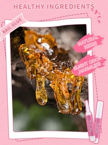 2克/0.07盎司超强力指甲胶，适用于亚克力指甲，持久耐用，专业美甲贴片胶水，适用于按压式指甲，亚克力指甲胶水，假指甲贴片胶水 - 彩色 - 查看 6